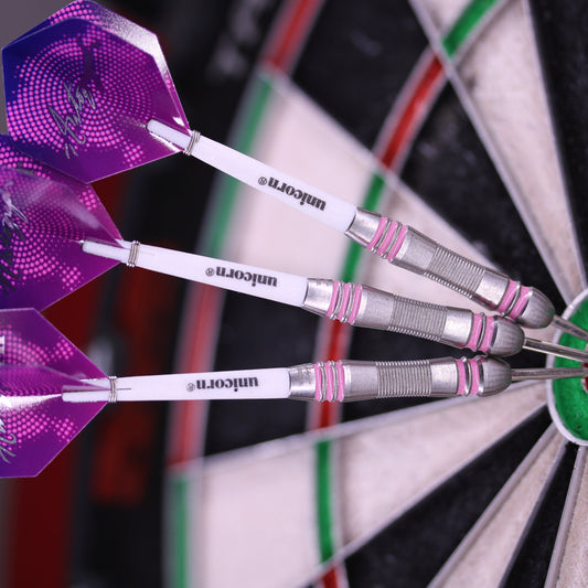 New Unicorn Autograph Pink Style 2 80_Tungsten Darts Steel Tip