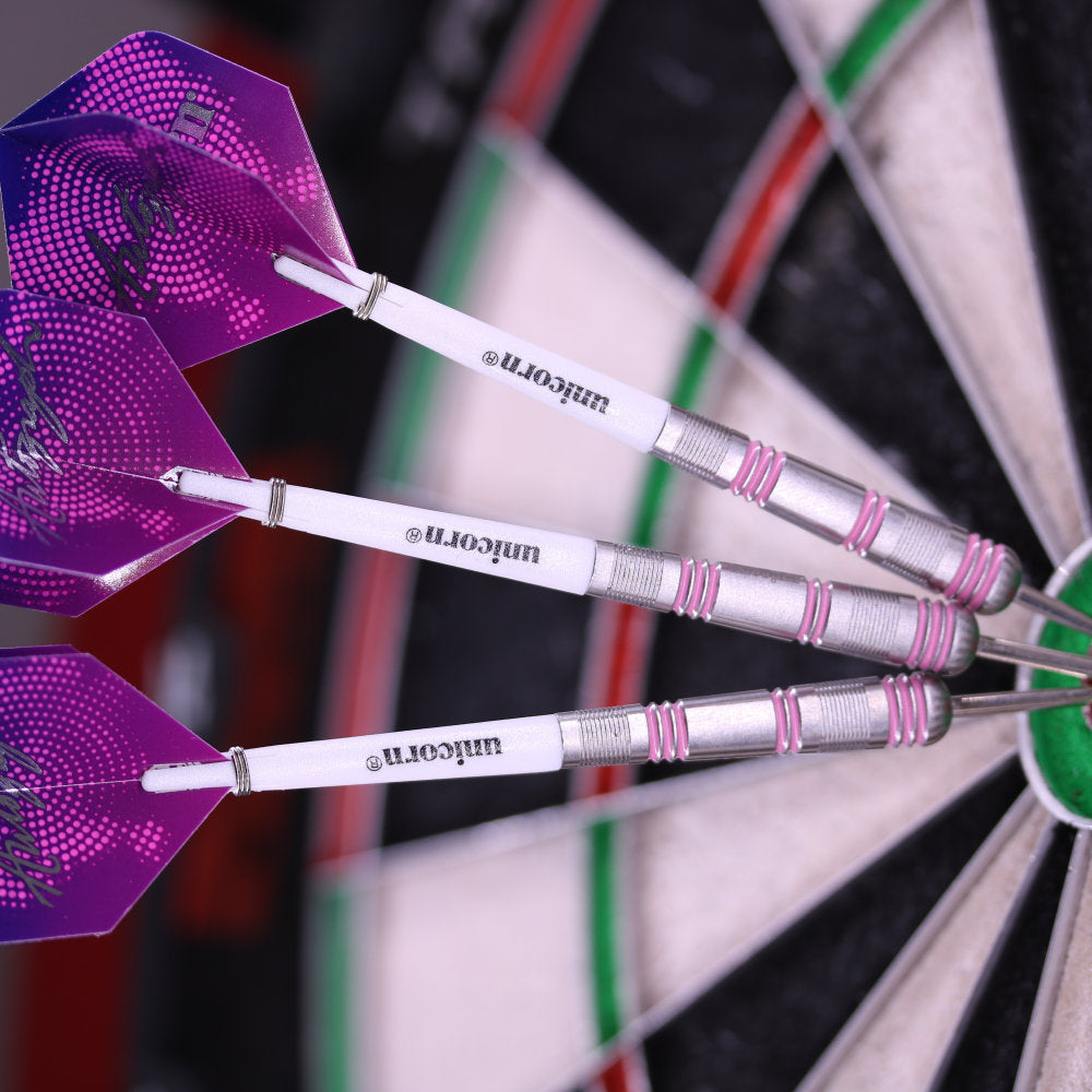 New Unicorn Autograph Pink Style 3 80_Tungsten Darts Steel Tip